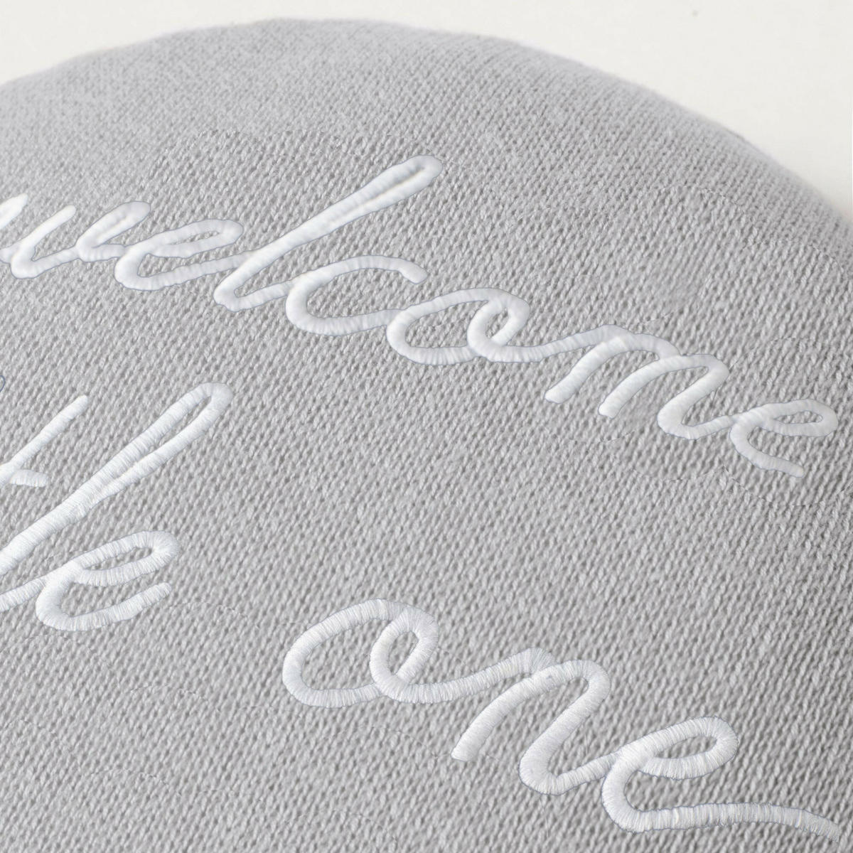 KISSEN Ballon "Welcome Little One" Grau - Grau, Textil (30/25cm) - nordic coast company