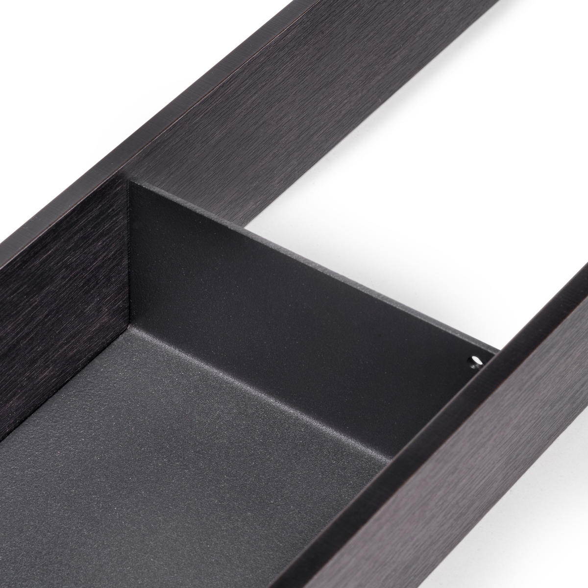 SCHUBLADENORGANISATOR Orderbox, 100x470mm, Stahl und Holz, Anthrazitgrau - Anthrazit, Metall (11/9/50.5cm) - EMUCA