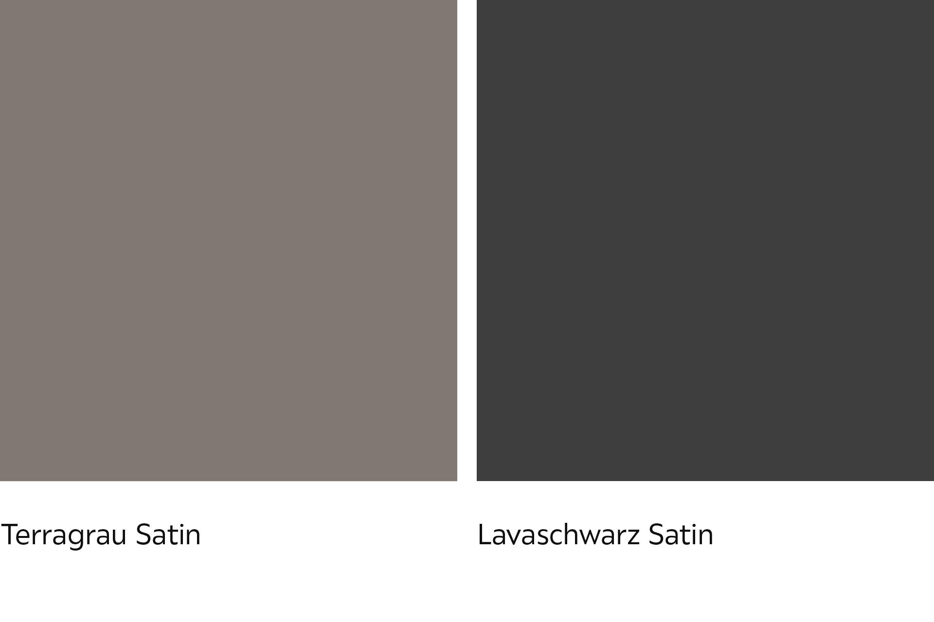 Terragrau und Lavaschwarz Korpus