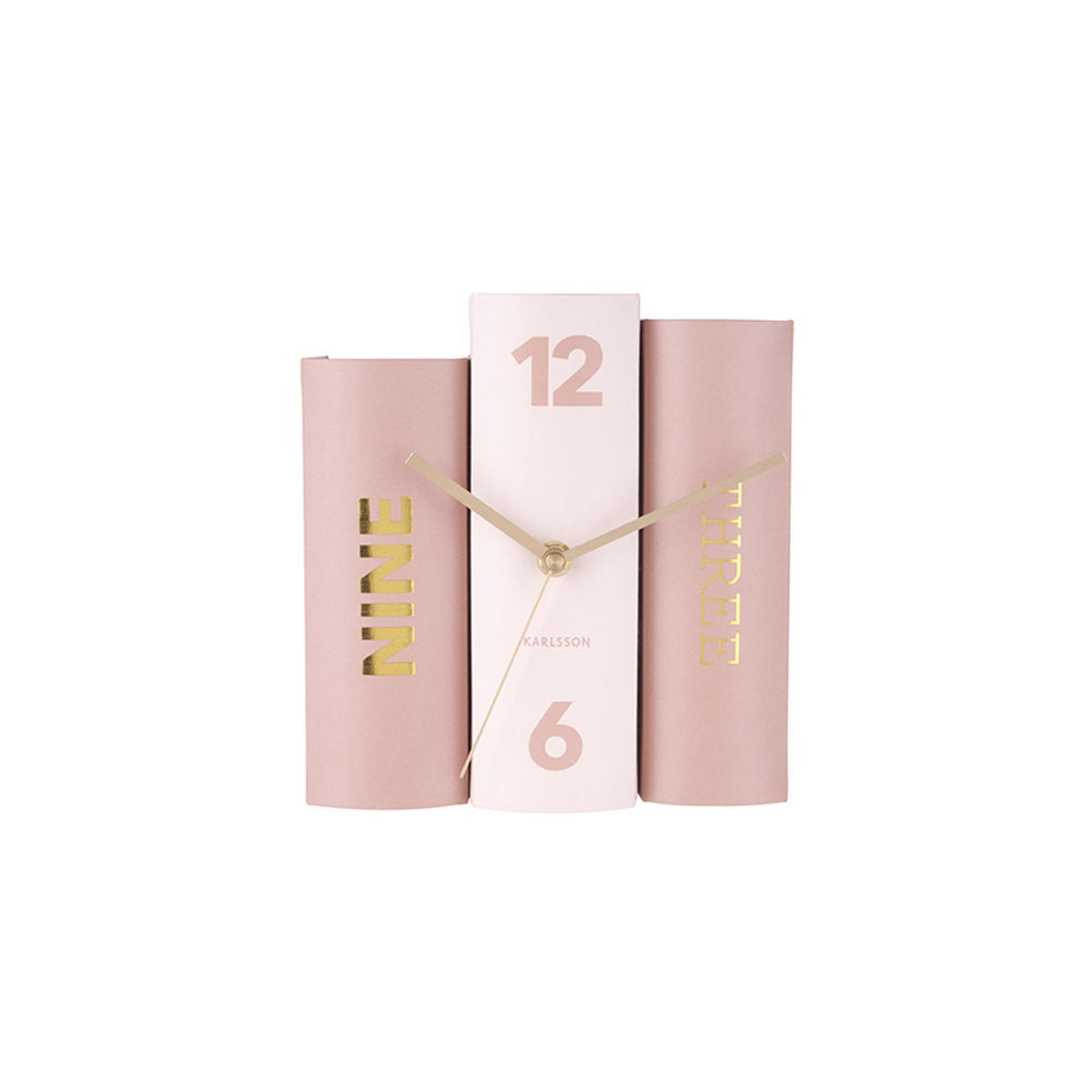 TISCHUHR Book 15/20/20 cm - Pink, Papier (20/20/15cm) - Karlsson