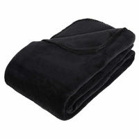 FLEECEDECKE 180 cm - Schwarz, Textil (180/230cm) - Atmosphera Createur d´interieur