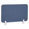 SCHREIBTISCHTRENNWAND 72 x 40 cm Blau Wally - Blau, Textil (72/40/2cm) - Beliani