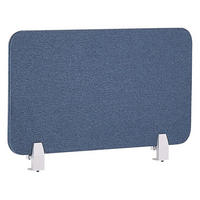 SCHREIBTISCHTRENNWAND 72 x 40 cm Blau Wally - Blau, Textil (72/40/2cm) - Beliani