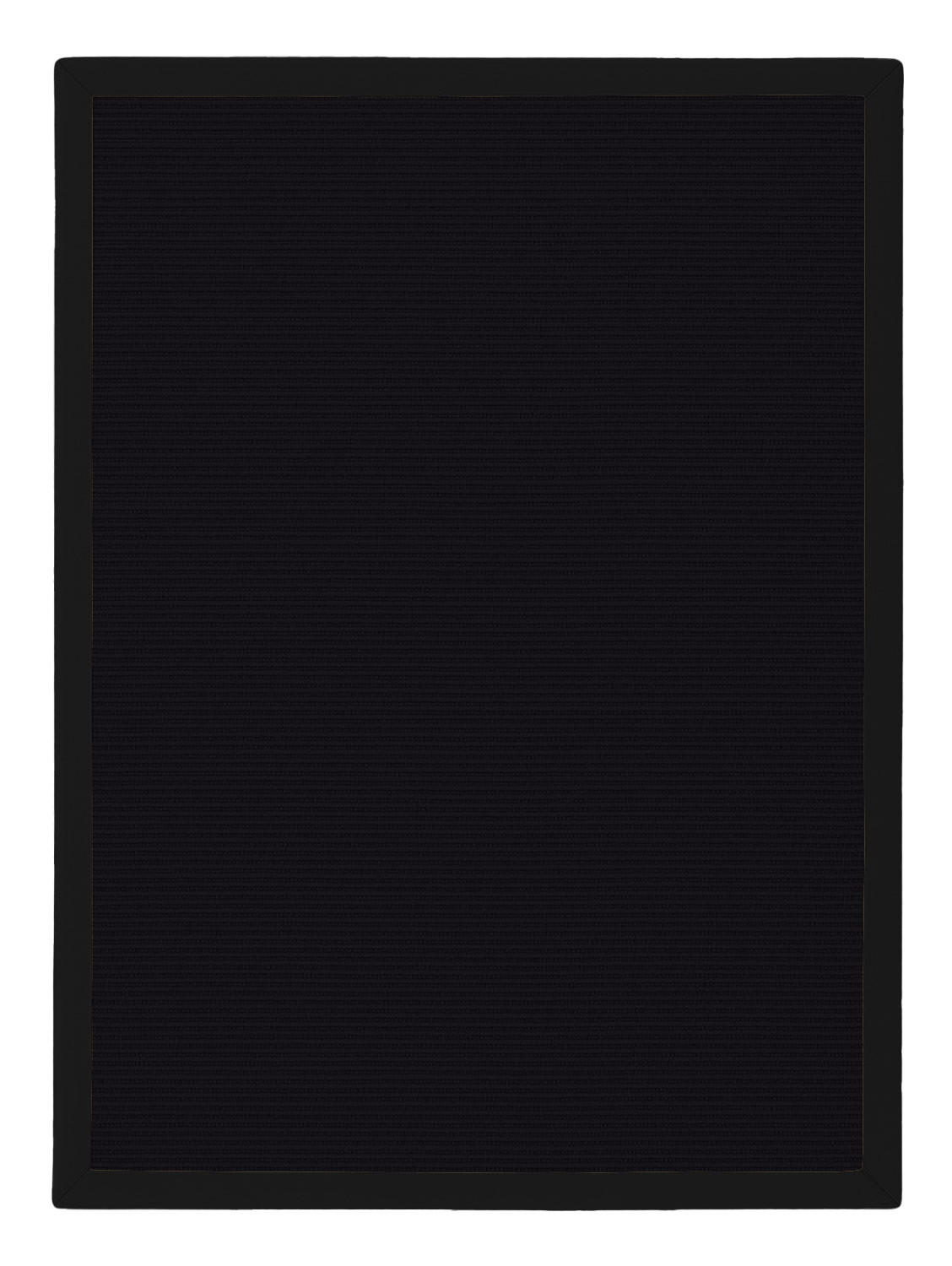 TEPPICH Sisal Manaus schwarz/schwarz 200x250cm - Schwarz, Textil (200/250cm) - Astra