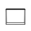 KONSOLENTISCH Well 100 Schwarz, Schwarze Beine - Schwarz, Holzwerkstoff/Metall (25/100/80cm) - Bettso