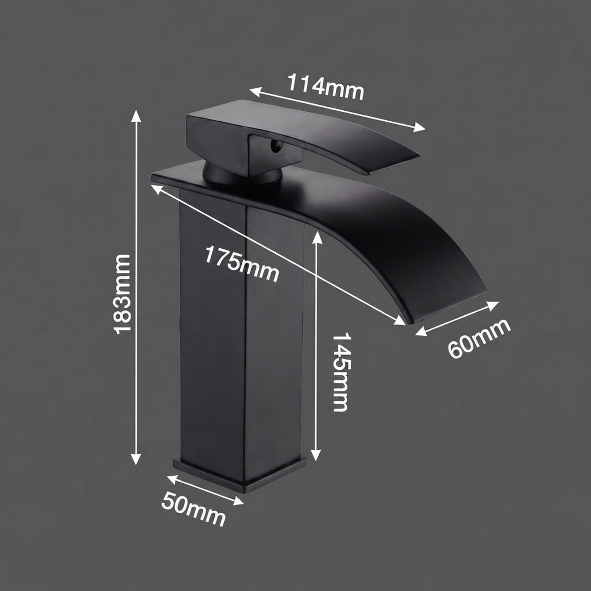 BADARMATUR, 183 x 175 mm, schwarz - Schwarz, Metall (25/7/19cm) - Vallsero