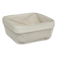 BROTKORB Mayaj 25,5/25,5/11,5 cm - Beige, Metall (25.5/11.5/25.5cm) - 5five Simply Smart