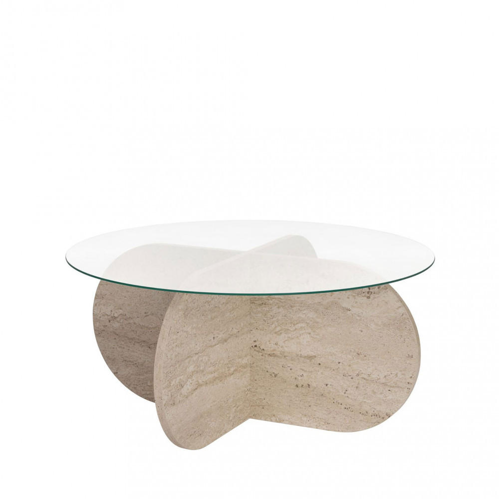 Drawer Couchtisch Beige 75x35x75 cm