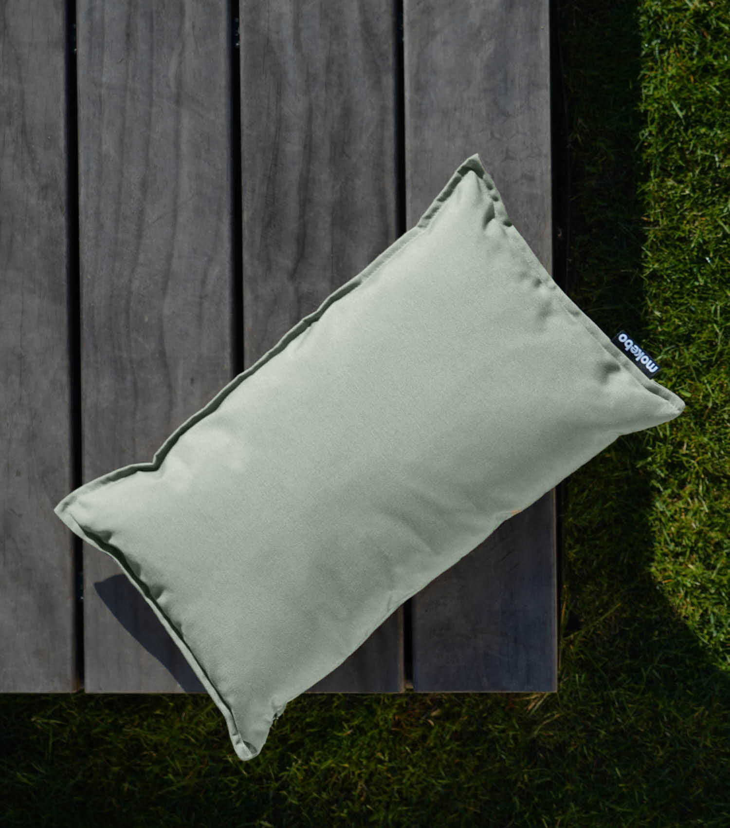 OUTDOORKISSEN Das Ruhepolster - Hellgrün, Textil (50/6cm) - Mokebo