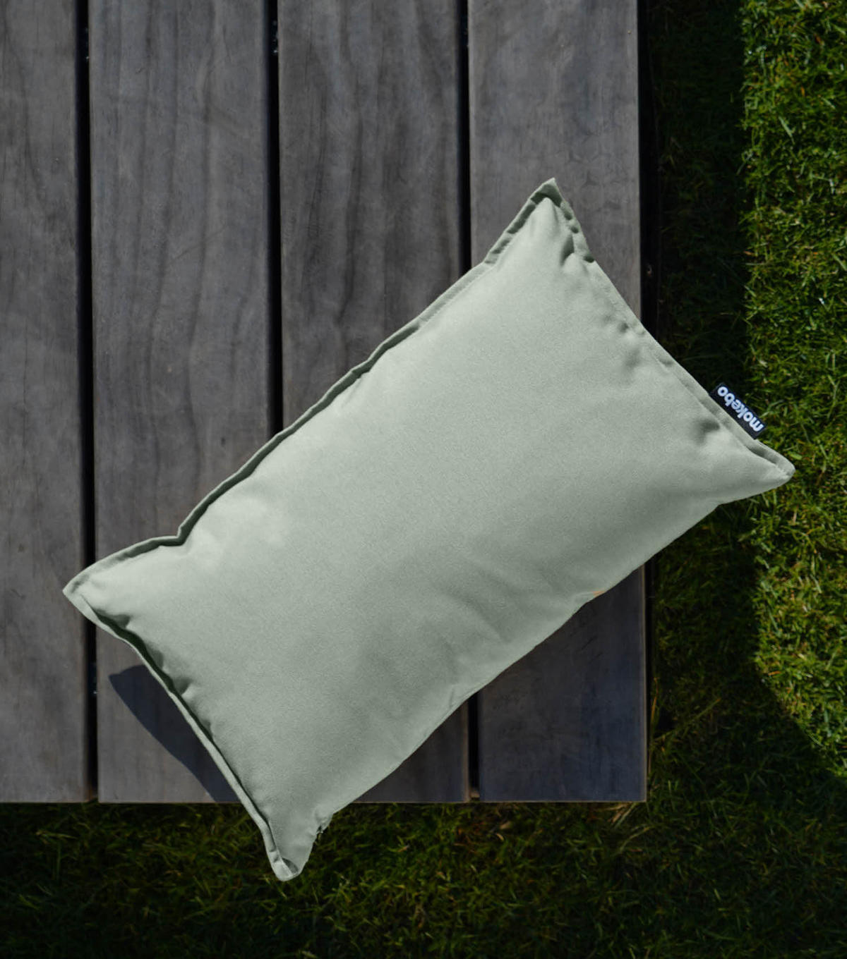 OUTDOORKISSEN SET Das Ruhepolster - Hellgrün, Textil (50/6cm) - Mokebo