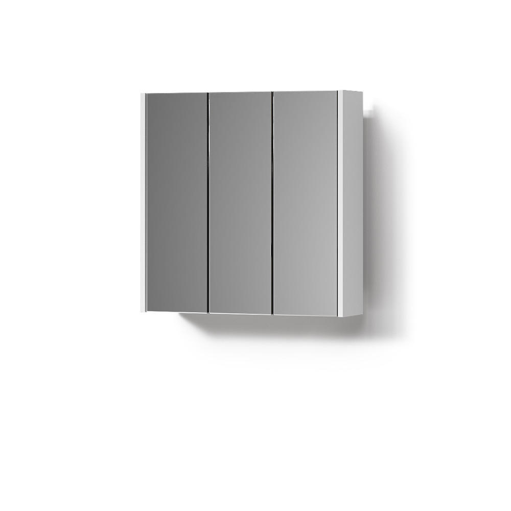 BADSPIEGELSCHRANK Savuto Weiß 67.4 x 68 cm - Weiß, Holzwerkstoff (67.4/68/17cm) - Livinity®