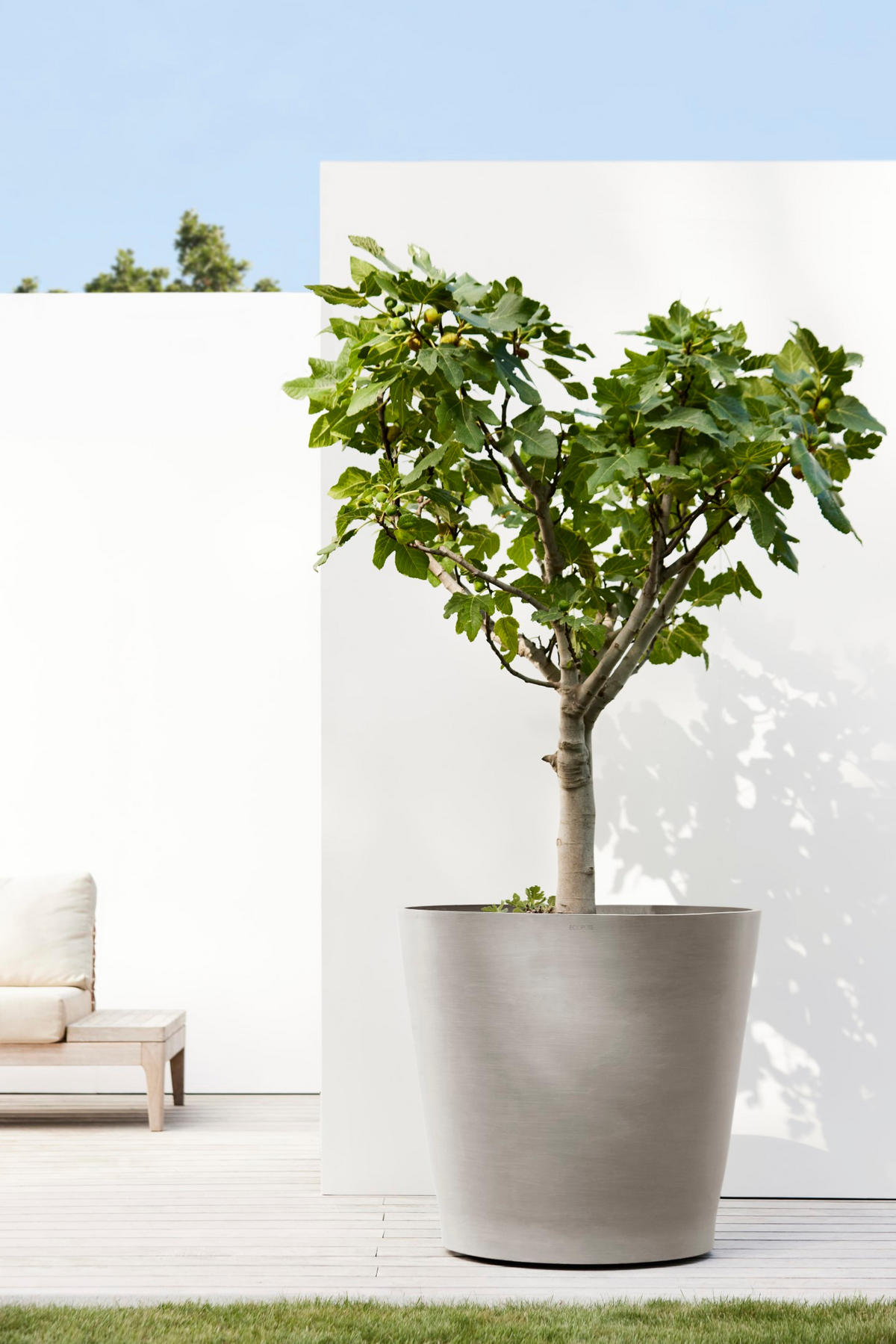 BLUMENTOPF Amsterdam Wheels 80/74,2 cm Taupe - Taupe, Kunststoff (80/74.2cm) - Ecopots