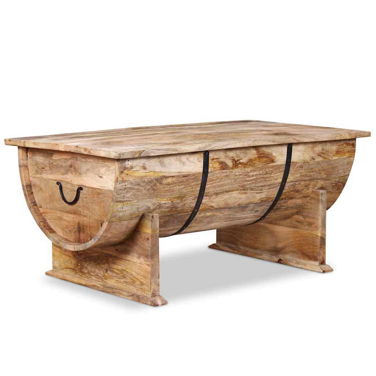 COUCHTISCH Massivholz Mango 88x50x40 cm - Braun, Holzwerkstoff (88/50/40cm) - furnicato