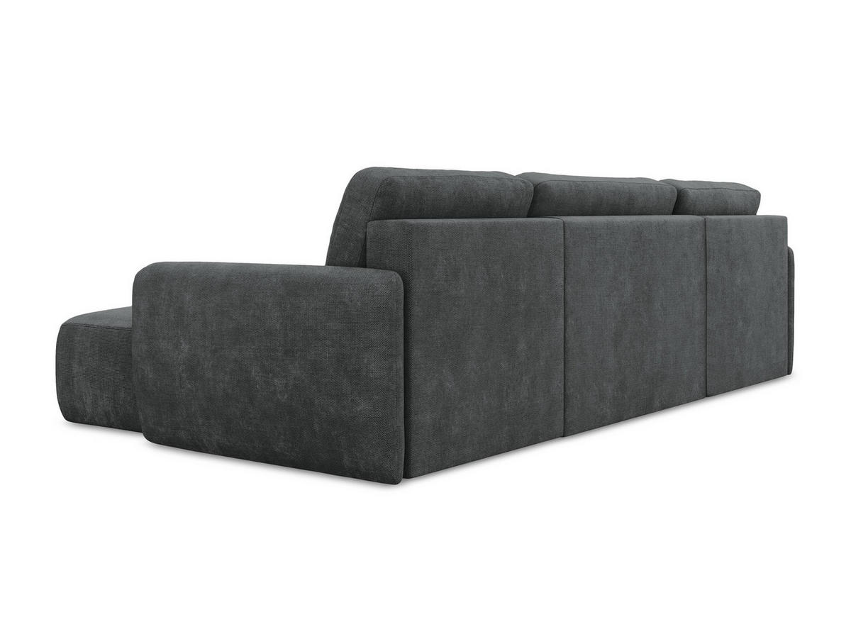 SOFAELEMENT Chenille Stoff Grau - Hellgrau/Schwarz, Holzwerkstoff/Kunststoff (80/70/102cm) - Makamii