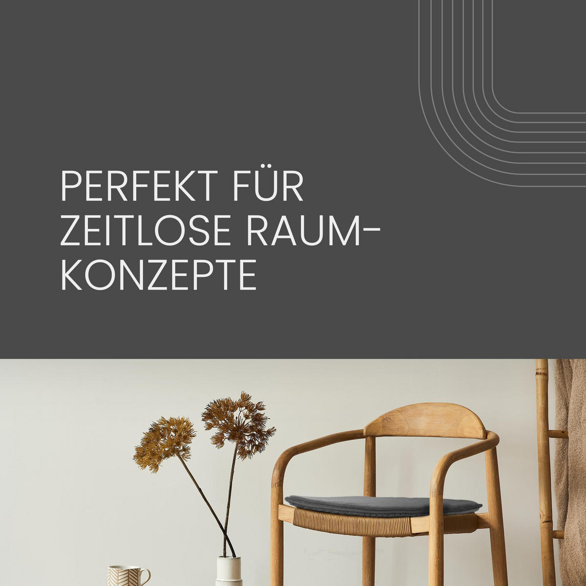 SITZKISSEN 38x38 cm Anthrazit 4er-Pack - Anthrazit, Kunststoff (38/38cm)