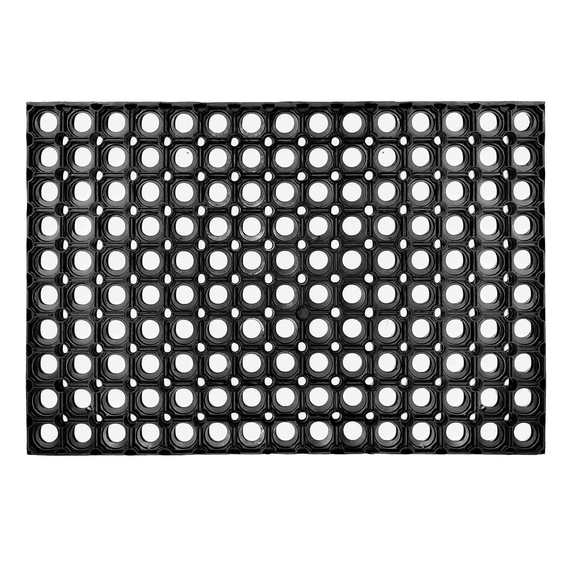 FUSSMATTE AUßEN QUADRO - Schwarz, Textil (80/120cm) - Astra