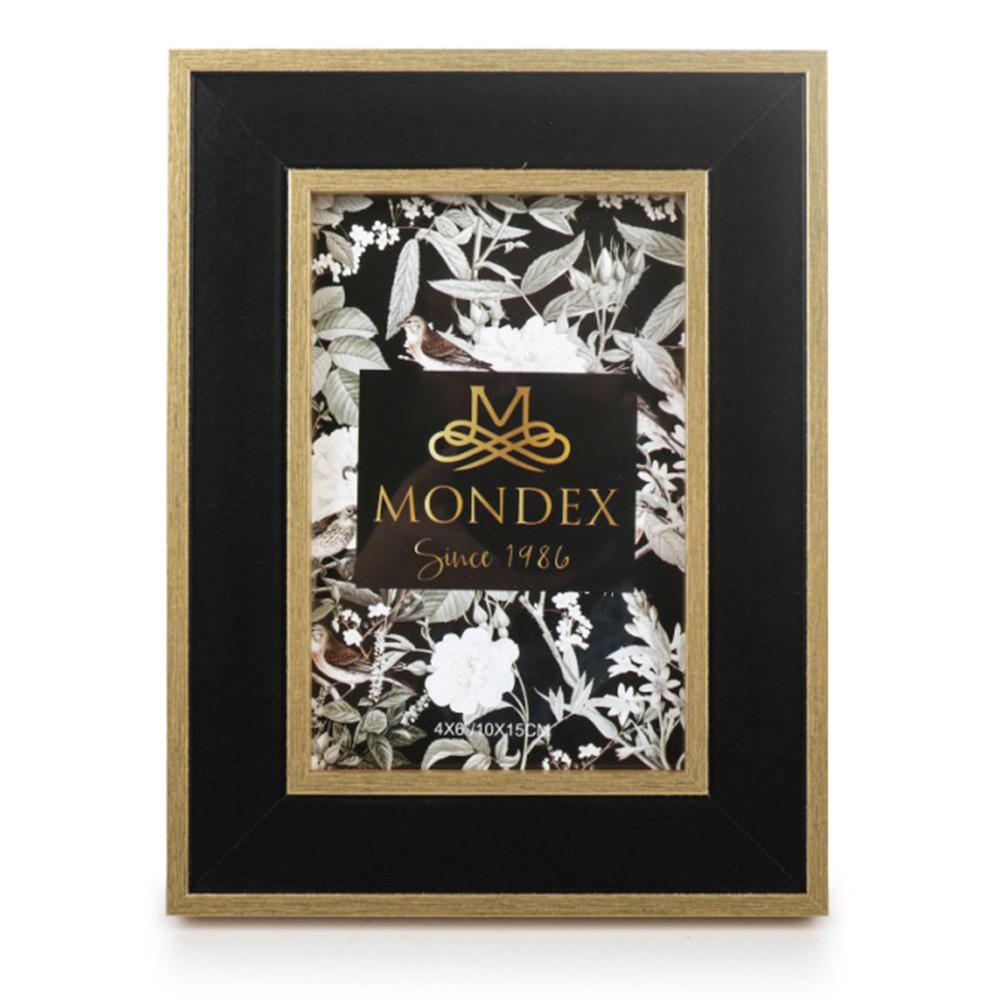 BILDERRAHMEN Adi Schwarz 16.2/1.6/21.2 cm Kunstoff - Schwarz, Kunststoff (1.6/21.2/16.2cm) - Mondex