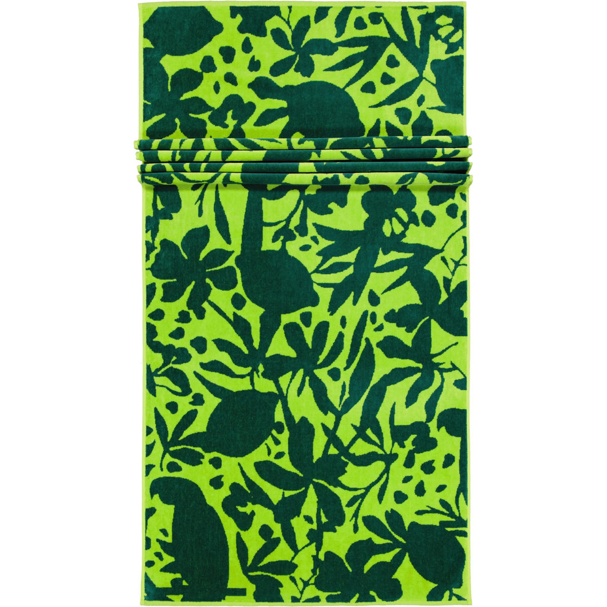 STRANDTÜCHER BEACH TROPICAL 5576 JUNGLE - 44 - Grün, Textil (80/180cm) - Cawoe