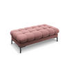 BANK Mamaia aus Samt rosa 2 Sitzplätze - Pink, Textil (133/41/62cm) - Micadoni