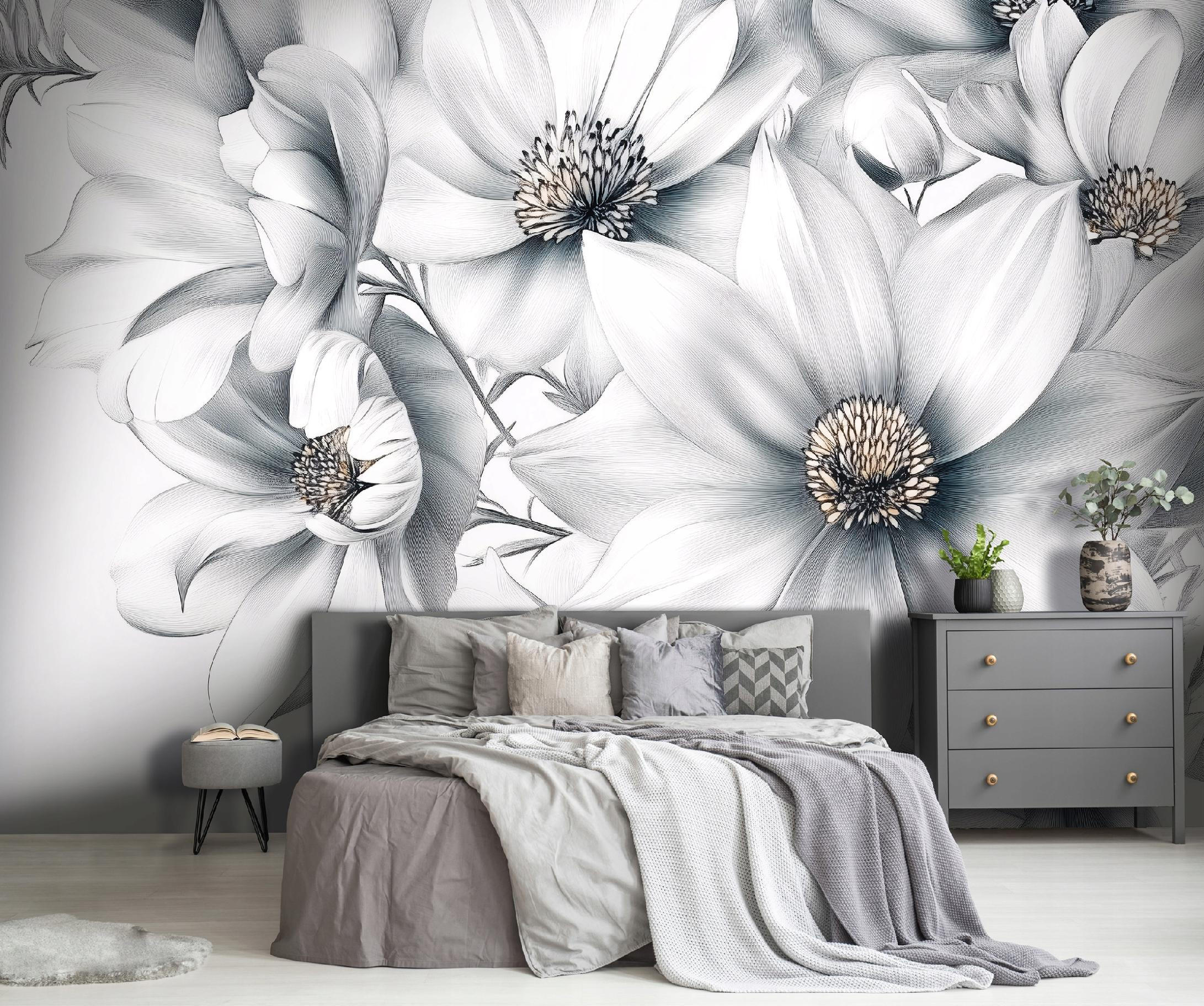 FOTOTAPETE Blumen 3D Effekt Vlies Tapete Wohnzimmer 250x175 - Multicolor, Papier (250/175cm) - Wallarena
