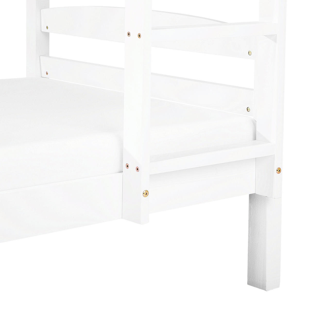 HOCHBETT Weiß 90-200 cm Regat - Weiß, Holz (90/200cm) - Beliani