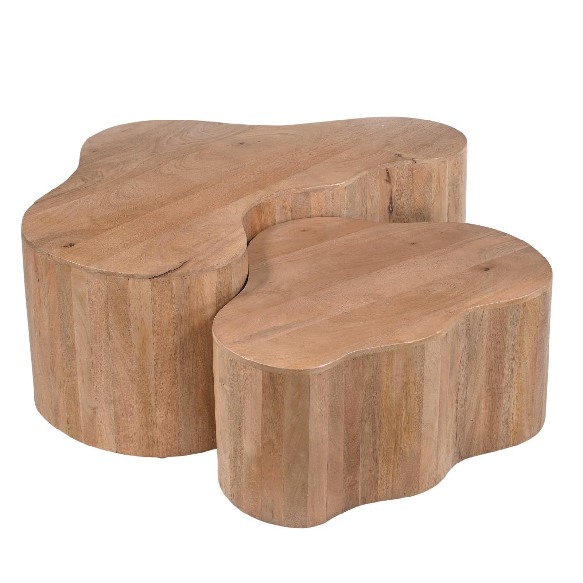 COUCHTISCH moos organisch natur aus holz 70x50x30cm - Braun, Holz (70/50/30cm) - Giga Meubel