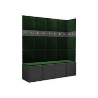 MOBILIER PENTRU HOL Orion II - verde/grafit, material plastic/compozit lemnos (168/186/46cm) - MIRJAN24