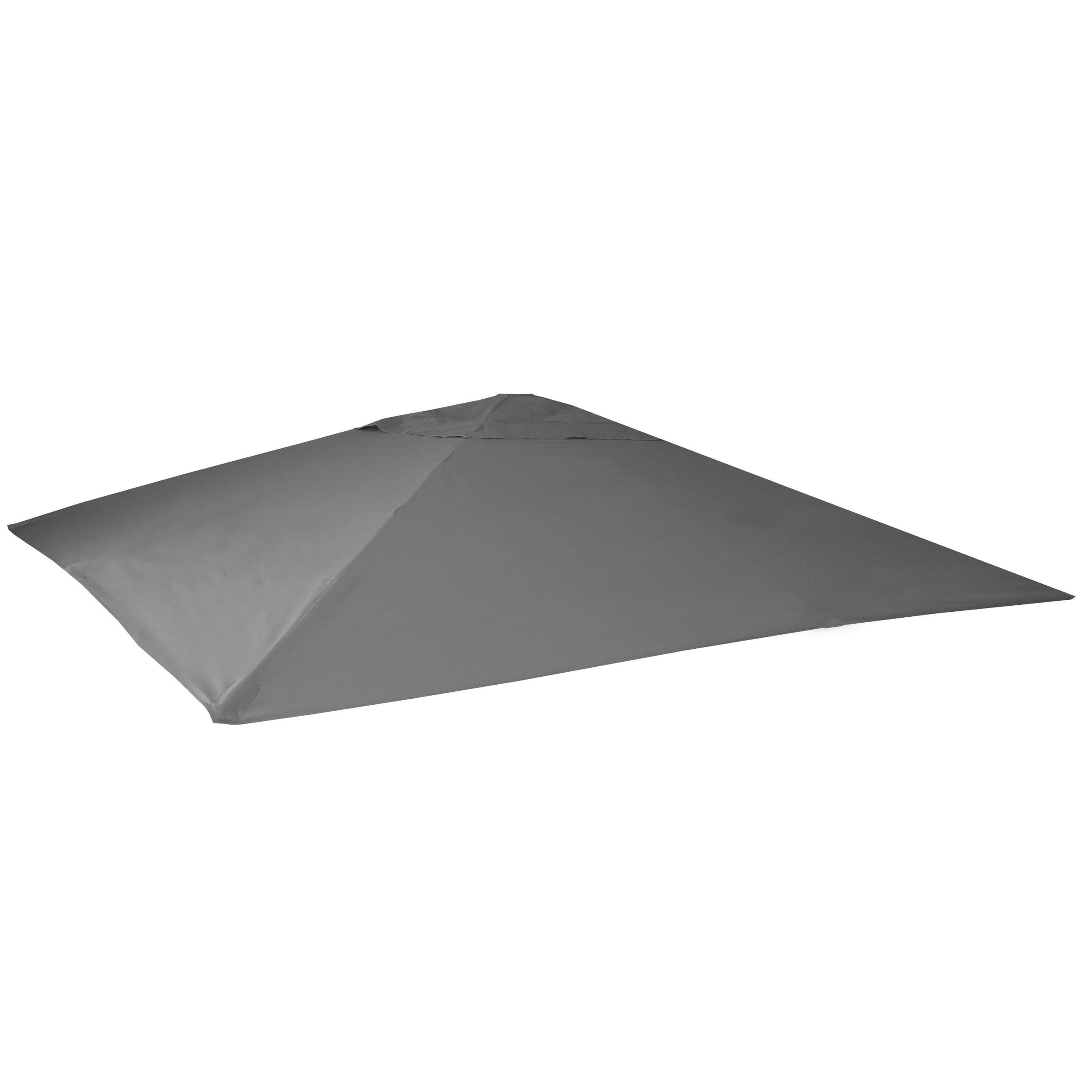 ERSATZ-BEZUG SONNENSCHIRM Anthrazit - Anthrazit, Textil (490/490cm) - MCW