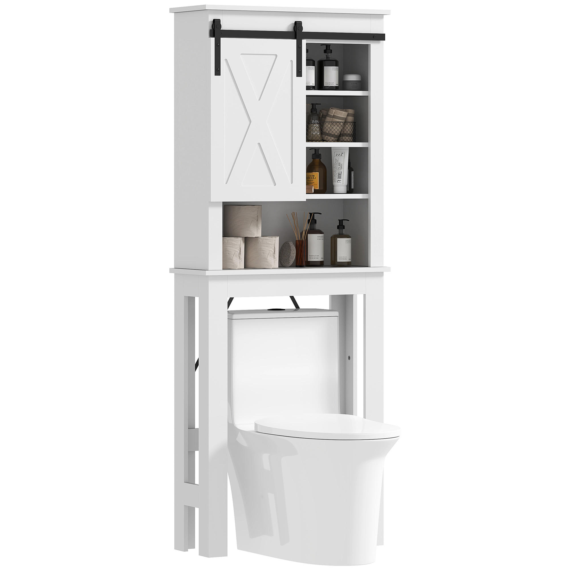 HÄNGESCHRANK Weiß 1 Stück - Weiß, Kunststoff (67/172/25cm) - GiPP