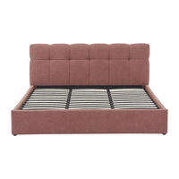 BETT mit Bettkasten - 2 Personen - stoff - terracotta Maziri - Terracotta, Textil (180/200cm) - Vente-Unique