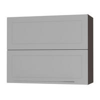 KÜCHENHÄNGESCHRANK Kvantum W8B/90 Dust Grey Matt / Lava Matt 90 / 32,5 / 72cm - Dunkelgrau/Grau, Holz/Holzwerkstoff (90/72/36cm) - Feldmann-Wohnen