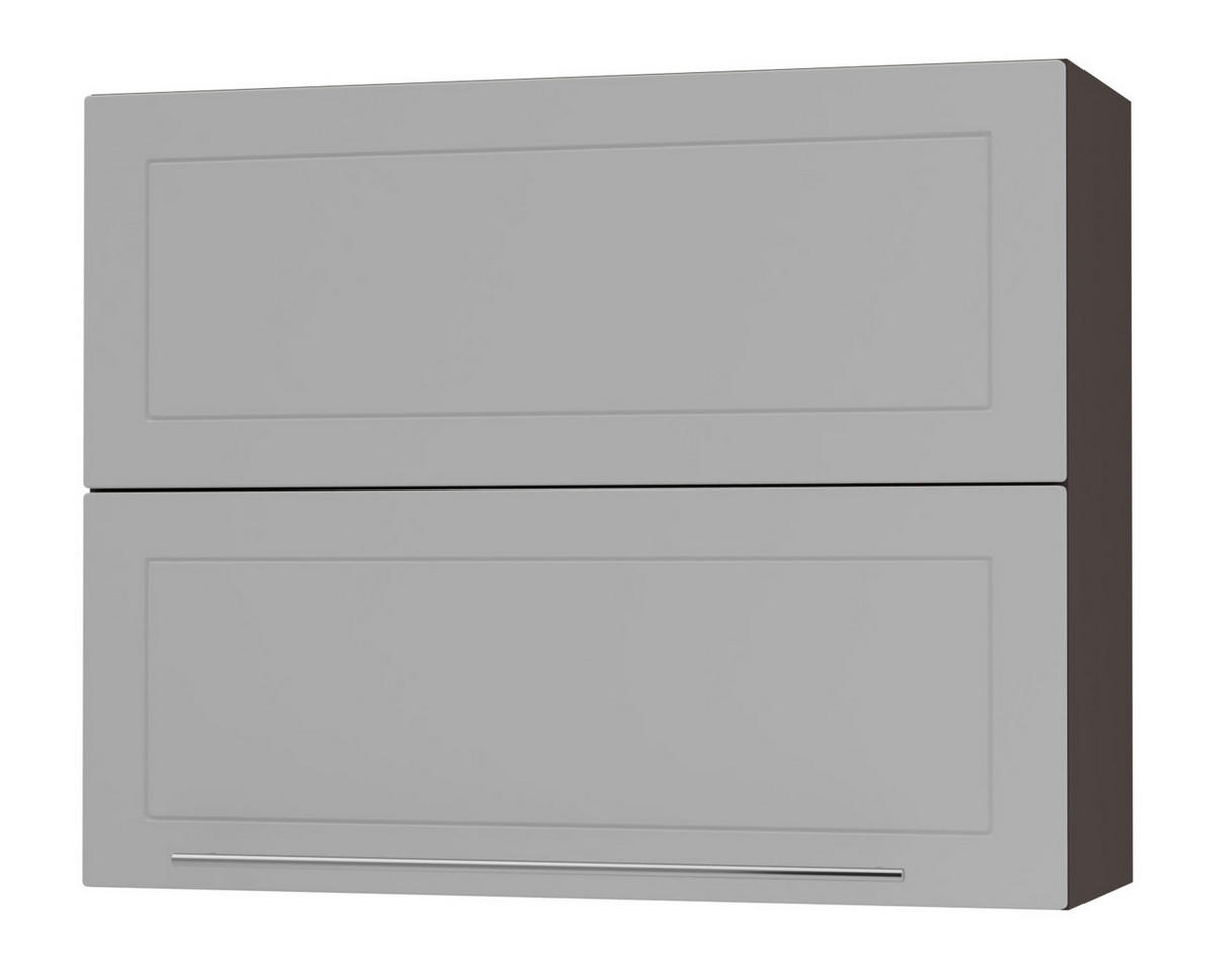KÜCHENHÄNGESCHRANK Kvantum W8B/90 Dust Grey Matt / Lava Matt 90 / 32,5 / 72cm - Dunkelgrau/Grau, Holz/Holzwerkstoff (90/72/36cm) - Feldmann-Wohnen