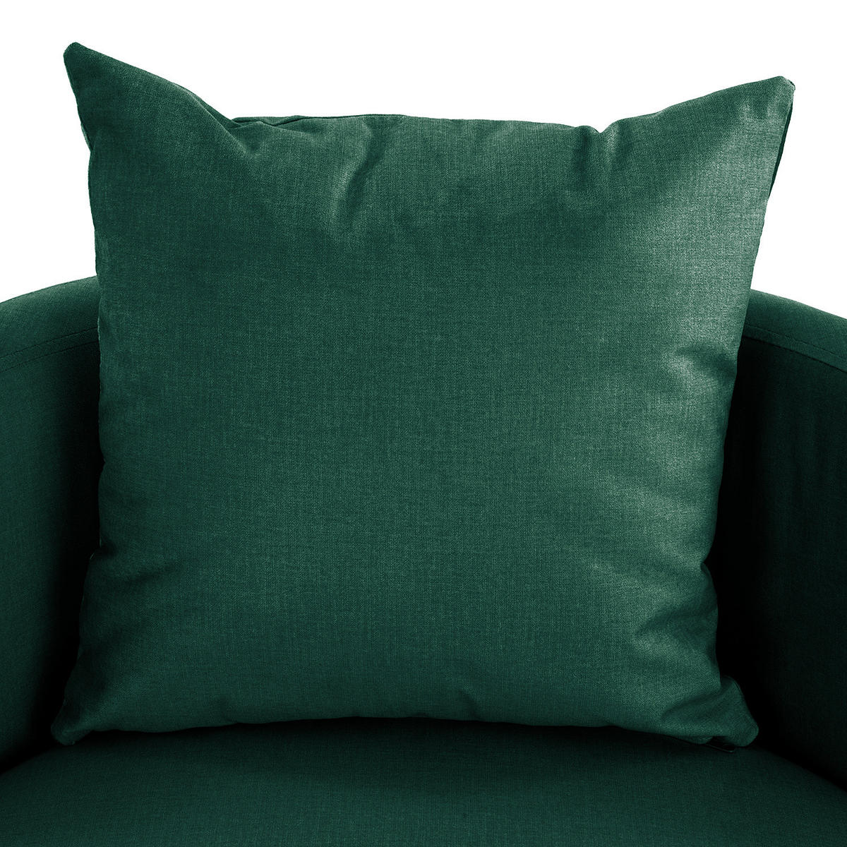 SESSEL - Dunkelgrün/Schwarz, Textil/Metall (73/67/75cm) - home24