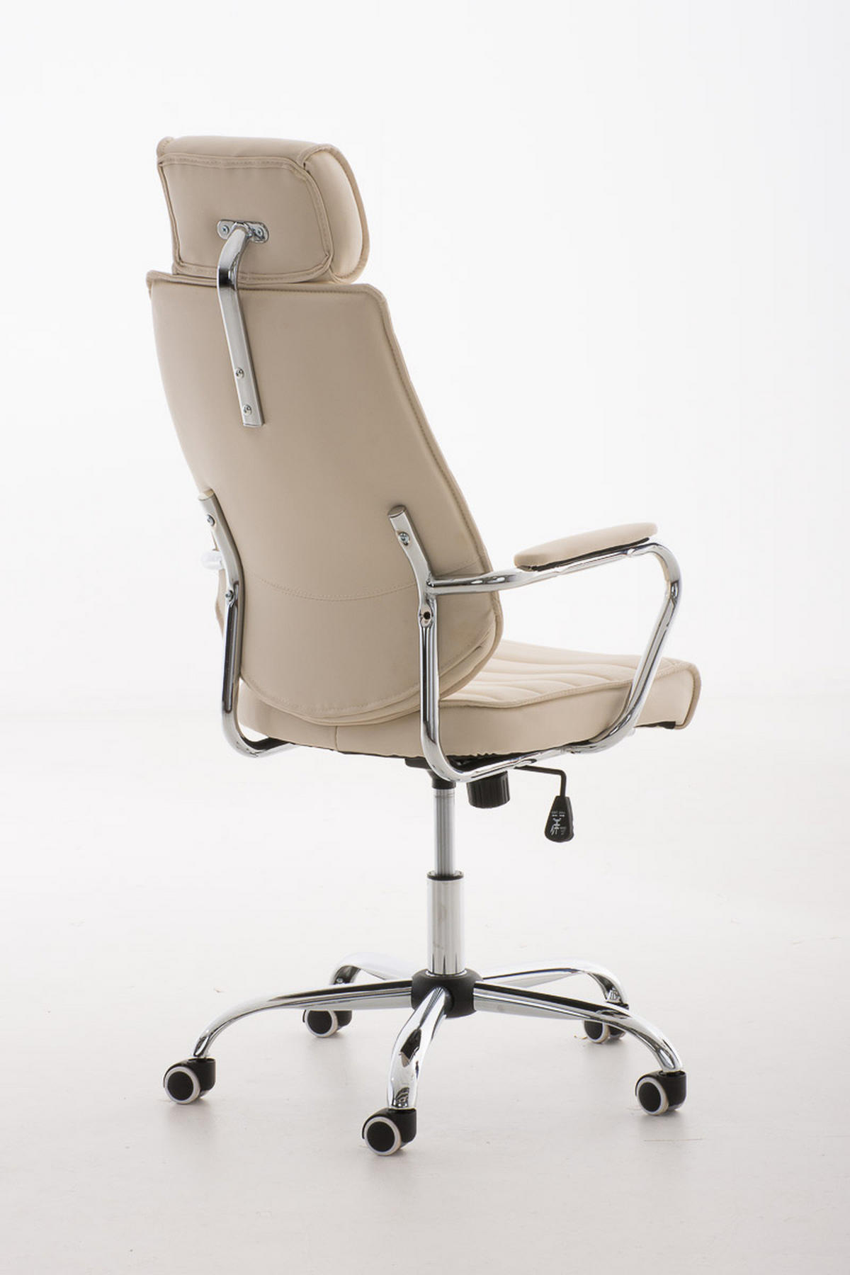 BÜROSTUHL Rako, Creme - Creme, Textil/Metall (60/128/67cm) - TPFLiving