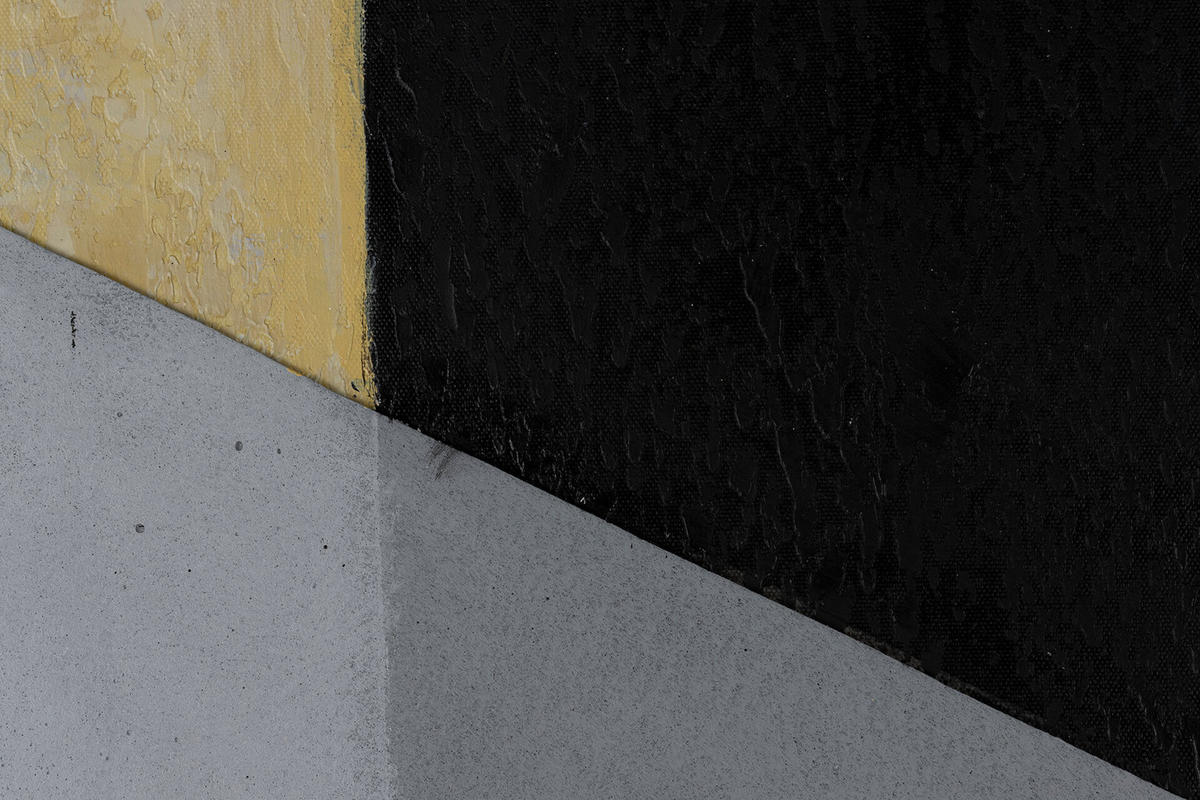 ACRYLBILD HANDGEMALT 75/100 cm - Schwarz, Holz/Textil (75/100cm) - KUNSTLOFT