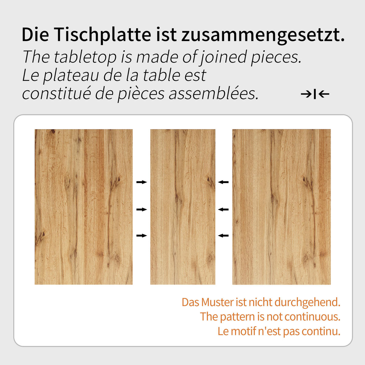ESSTISCH Schwarzes und natürliches Holz 157/70/75 cm - Kirschbaumfarben/Schwarz, Holz/Metall (70/157/75cm) - Urban Meuble