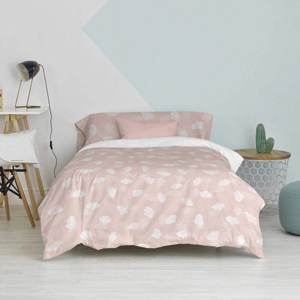 Thumbnail - Happy Friday Bettbezug, Pink, Textil, Grafikmuster, 180x220 cm, Oeko-Tex®, Schlaftextilien, Bettwäsche, Bettwäsche