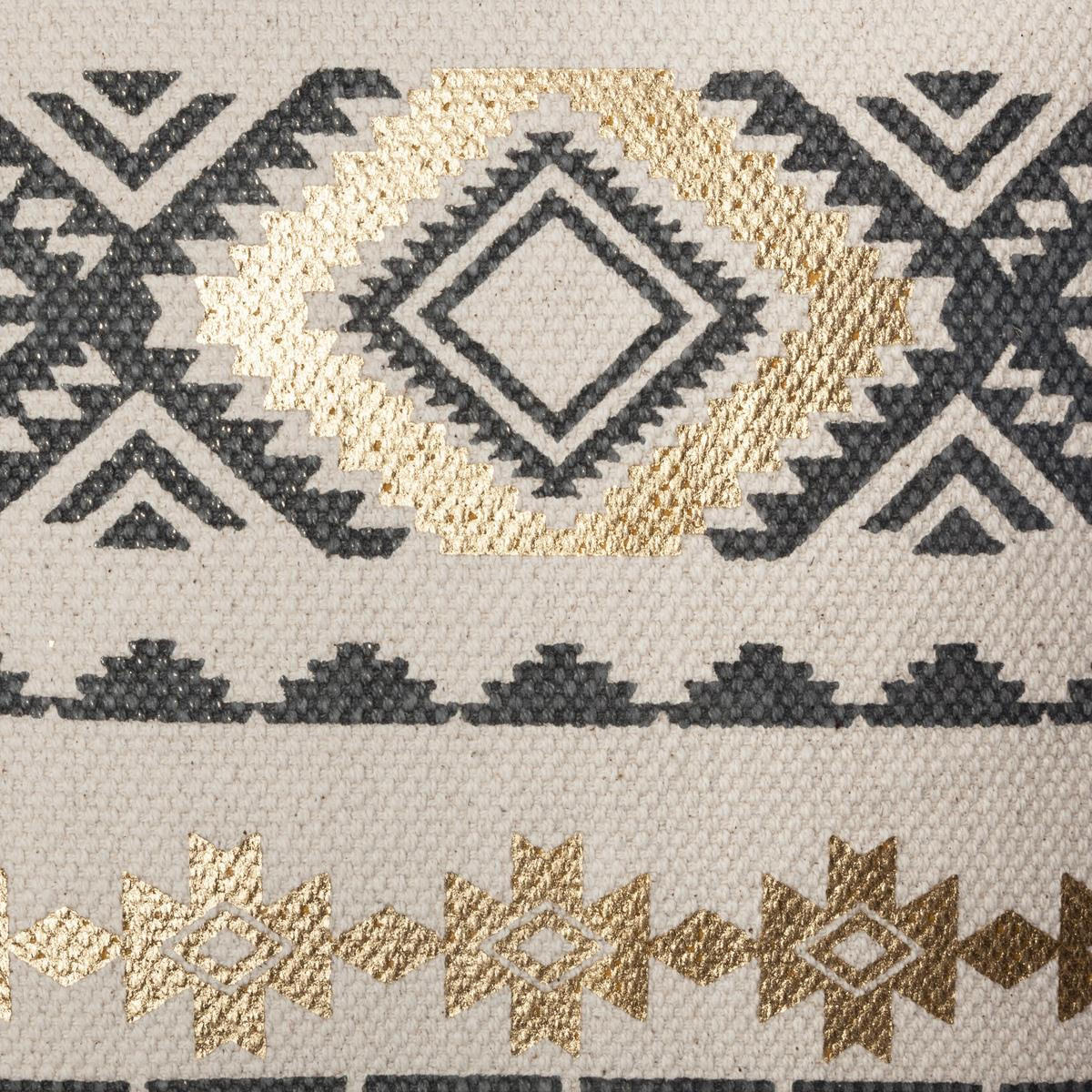 DEKO-KISSENBEZUG mit Muster Etnik 40/40 cm - Beige, Naturmaterialen (40/40cm) - Atmosphera Createur d´interieur