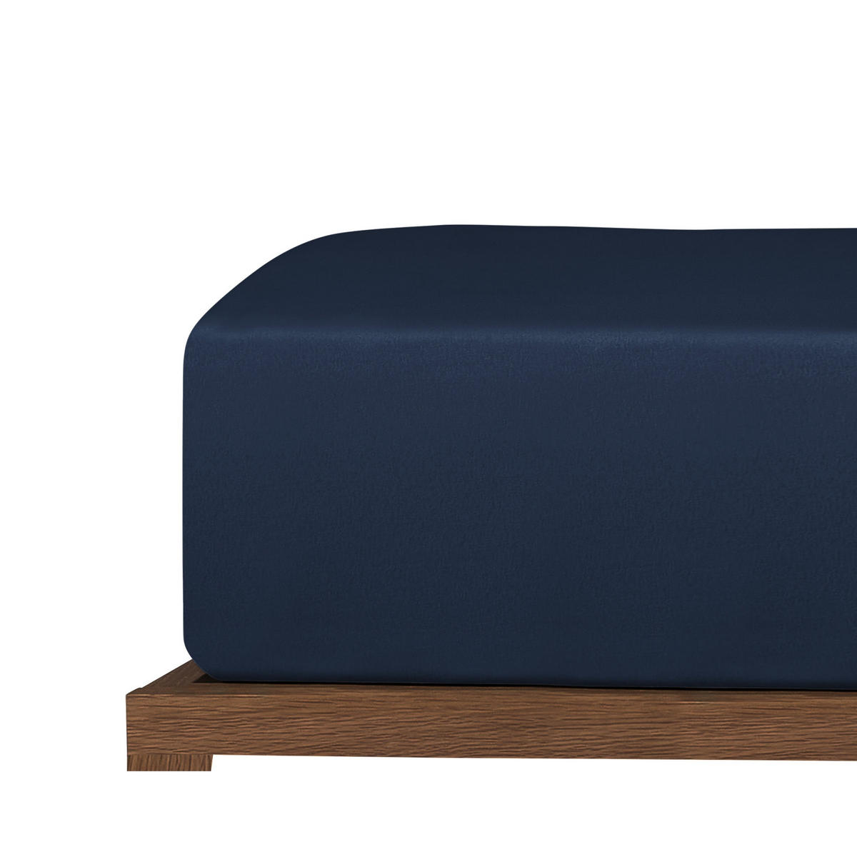 SPANNBETTLAKEN New Jersey - Edeljersey - 150 x 200 cm - Dunkelblau - Dunkelblau, Textil (150/200cm) - Uncover by Schiesser