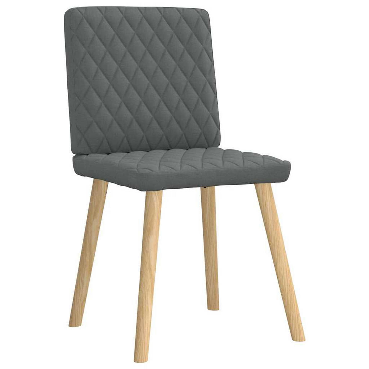 ESSZIMMERSTÜHLE 4 Stk. Dunkelgrau Stoff 45*54*86cm - Dunkelgrau, Metall (45/86/54cm) - ZMH