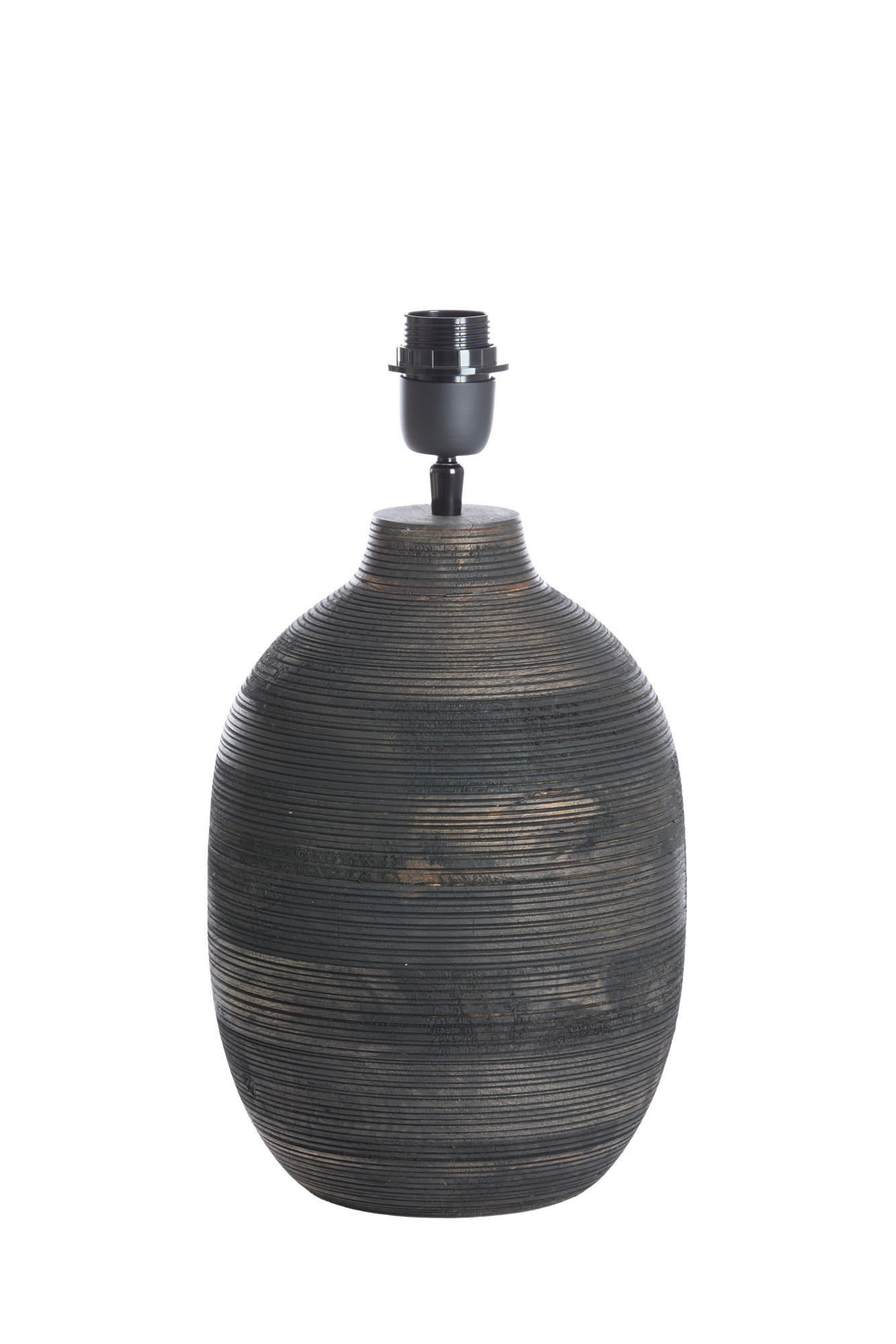 LAMPENFUSS Khomai Braun Ø22/39 cm - Braun, Holz (22/22/39cm) - Light & Living