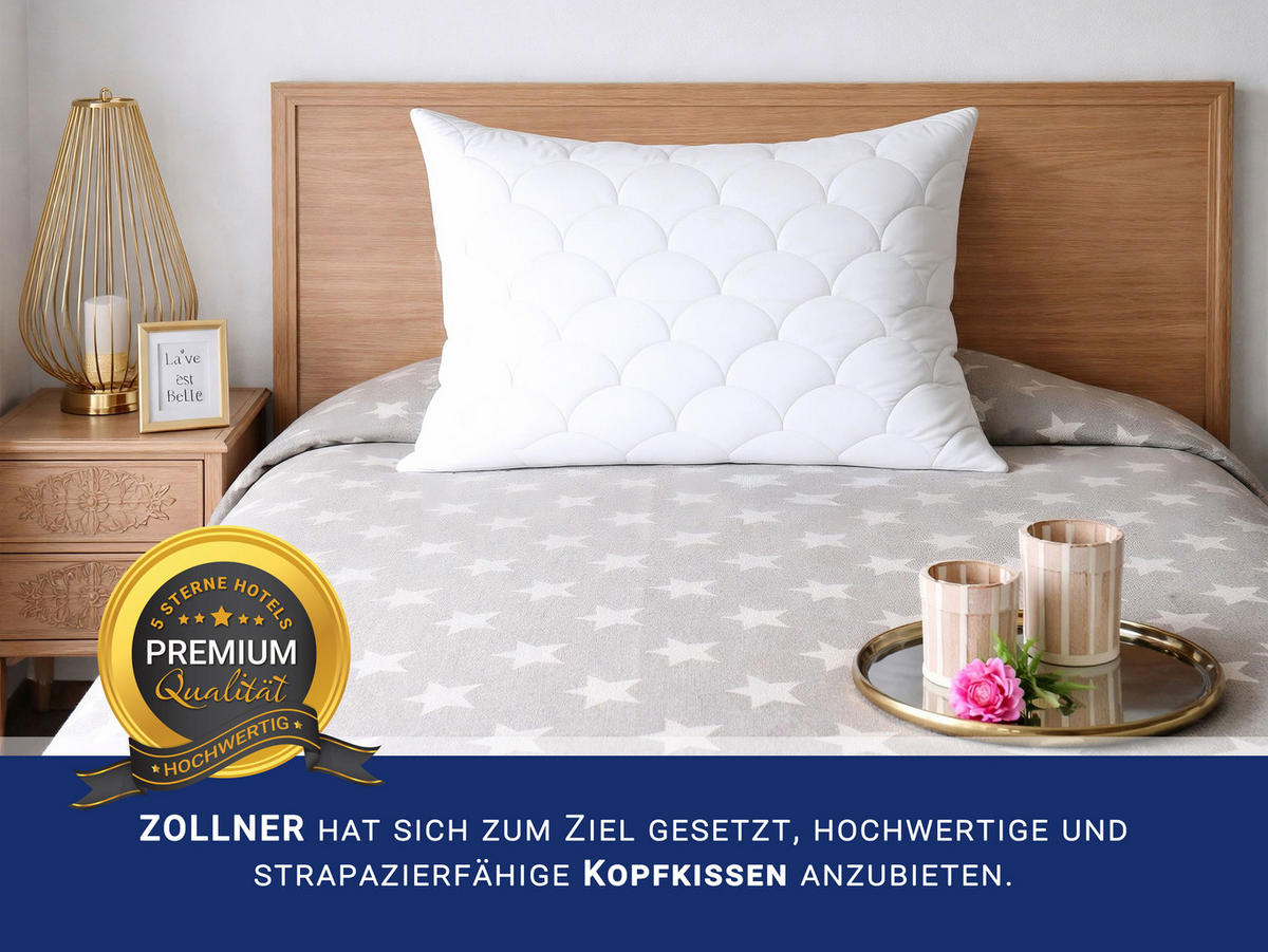 KISSEN, 80x80 cm, 100% Baumwolle - Weiß, Textil (80/80cm) - Zollner