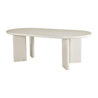 TISCH ohne Ausziehfunktion - 8 -Sitzer - MDF - beige - MARUZA - Beige, Holz (110/220/75cm) - Vente-Unique