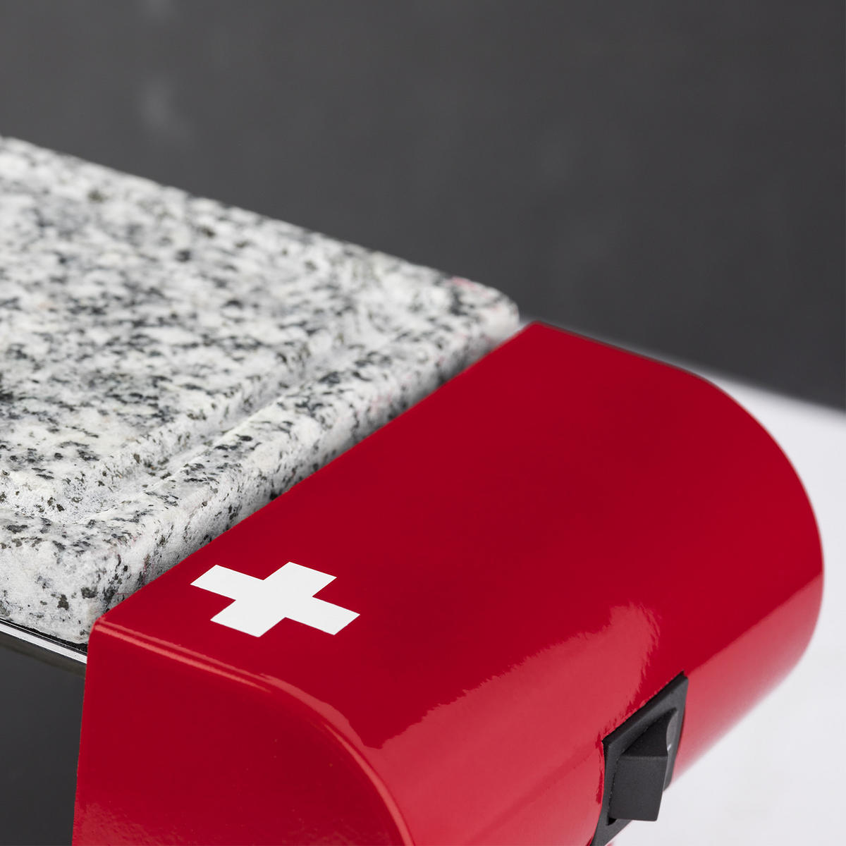 RACLETTE-GERÄT RP2, Rot, für 2 Personen, mit Steingrill - Rot, Stein (10.5/10/30cm) - HKoenig