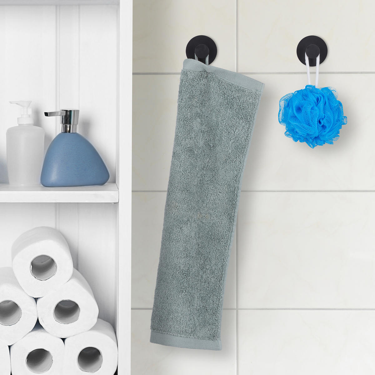 4XKLEBEHAKEN - Schwarz, Metall (5.5/5.5/2cm) - Relaxdays