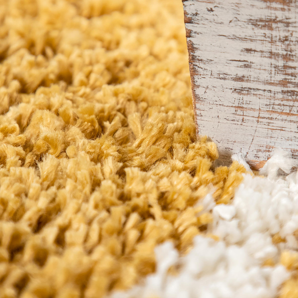 HOCHFLORTEPPICH 120/120 cm Kalmar 442 - Gelb, Textil (120/120cm) - Paco Home