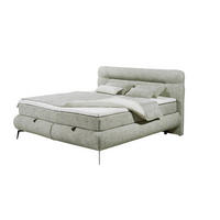 BOXBETT 180x200 inkl. Topper und Bettkasten - Schwarz/Weiß, Holz/Kunststoff (180/200cm) - ed exciting design