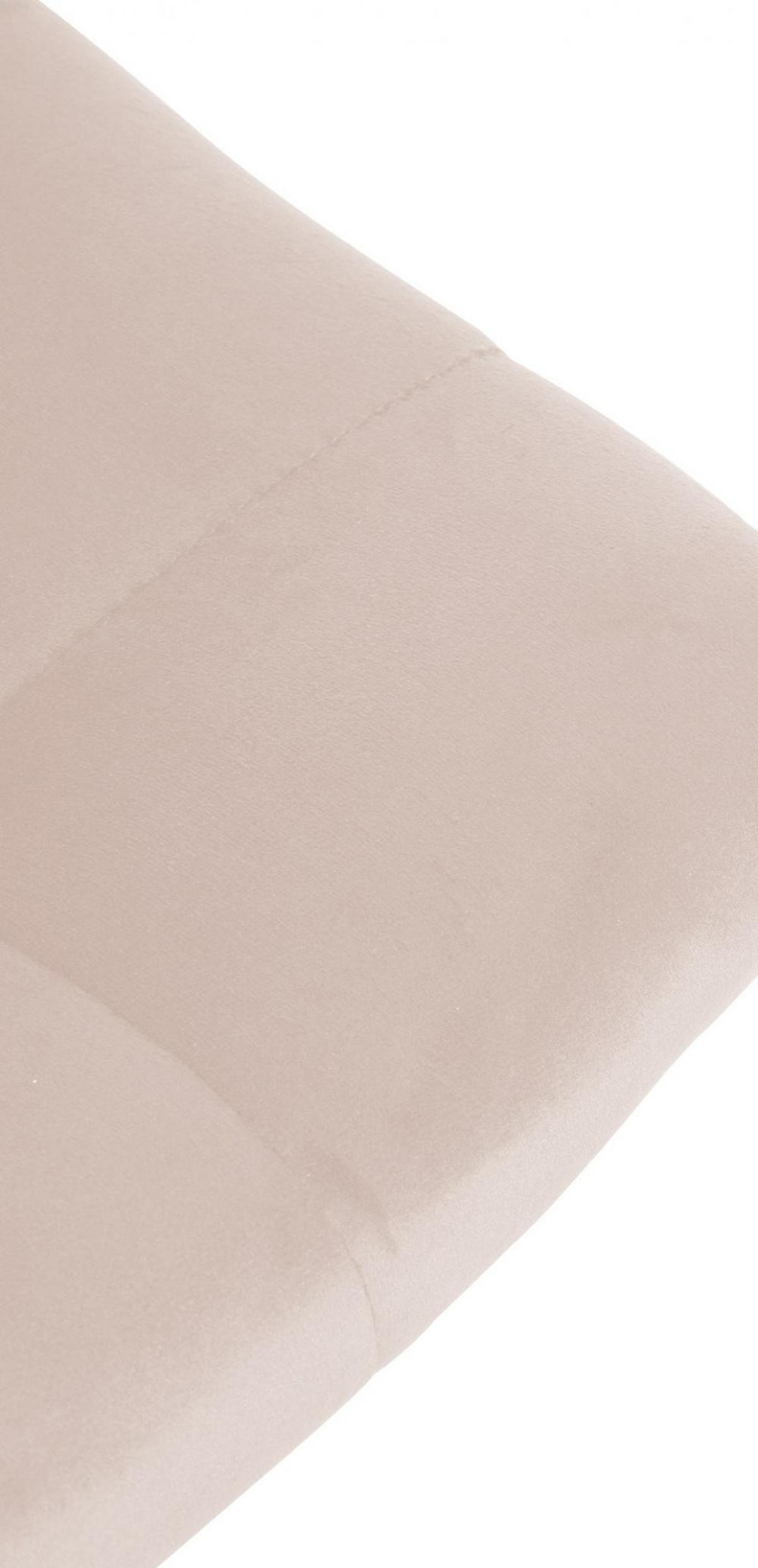 BARHOCKER Samt beige - Chromfarben/Beige, Textil/Metall (43/87/46.5cm) - CLP