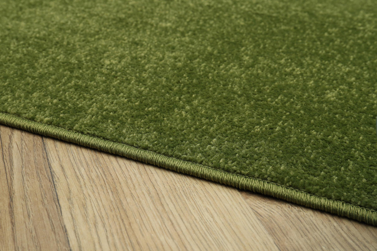 TEPPICH MONO SQUARE Grün 200/200 cm - Grün, Kunststoff (200/200cm) - Tapiso