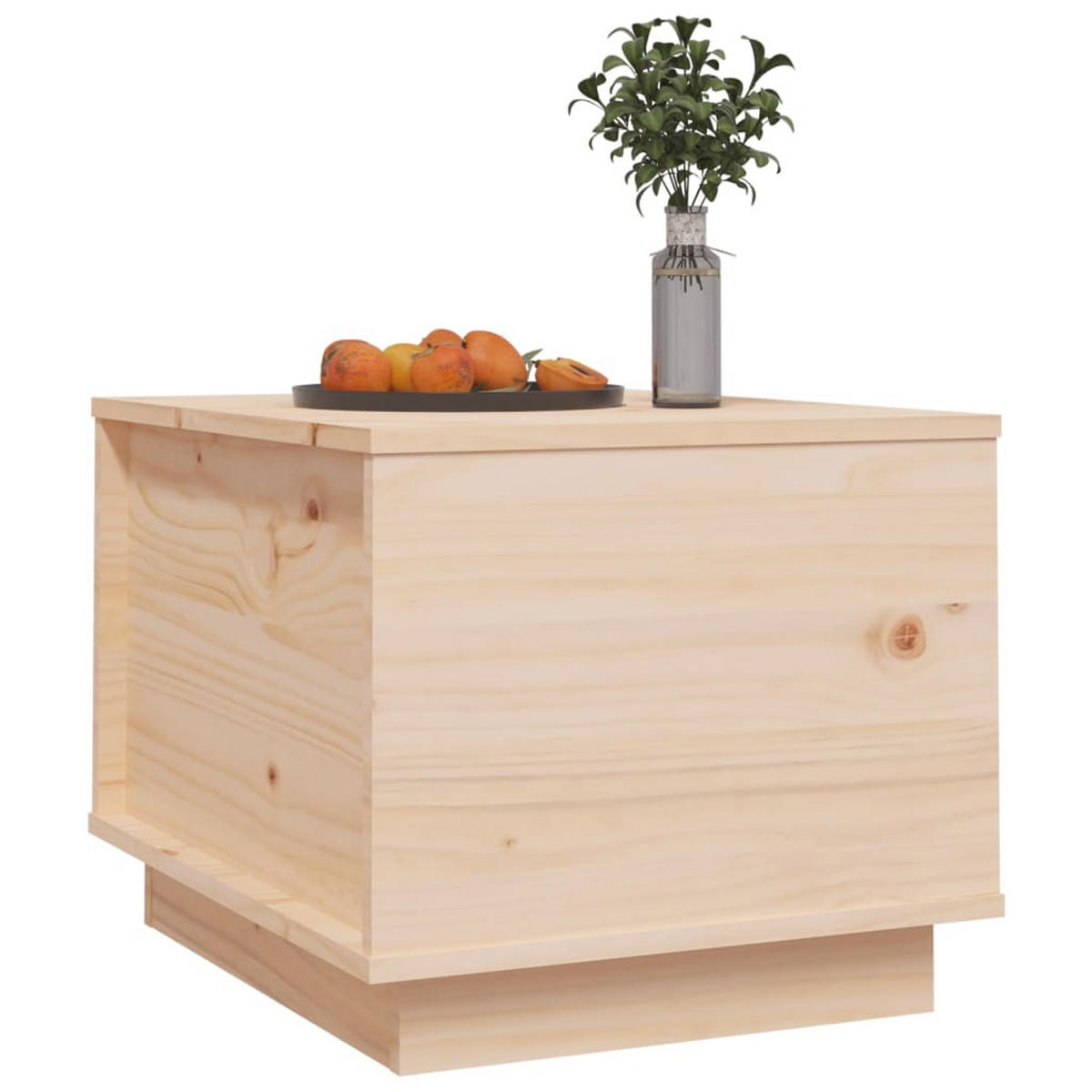 COUCHTISCH 40x50x35 cm Massivholz Kiefer - Braun, Holz (40/50/35cm) - furnicato